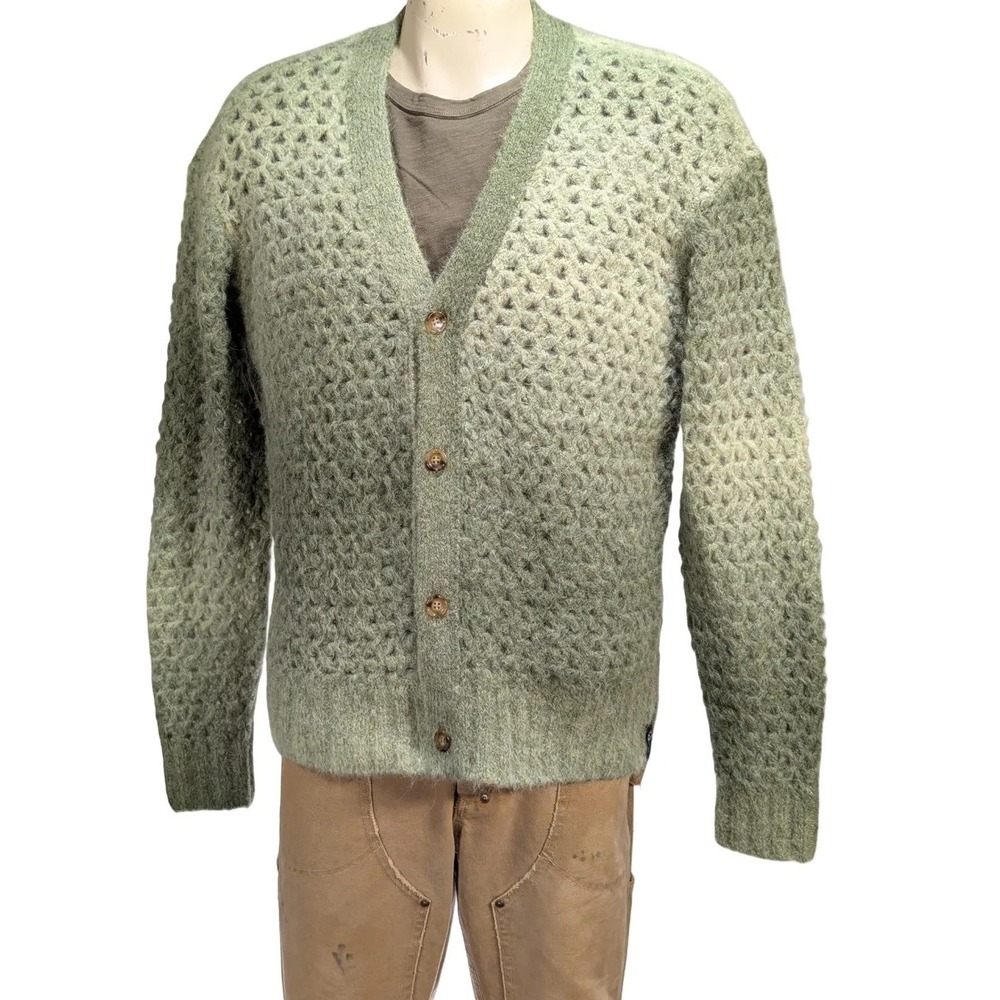 Todd Snyder Men's Alpaca Blend Open Knit Cardigan Sweater Sz M NWT $528